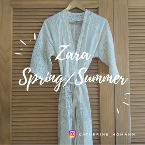 Zara - Lace Wrap Dress - S